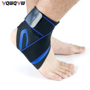 1Pair Ankle Brace Breathable Support Adjustable Ankle Stabilizer with Compression Wrap Support Suitable for Men & Women Sports