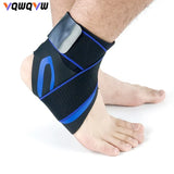 1Pair Ankle Brace Breathable Support Adjustable Ankle Stabilizer with Compression Wrap Support Suitable for Men & Women Sports