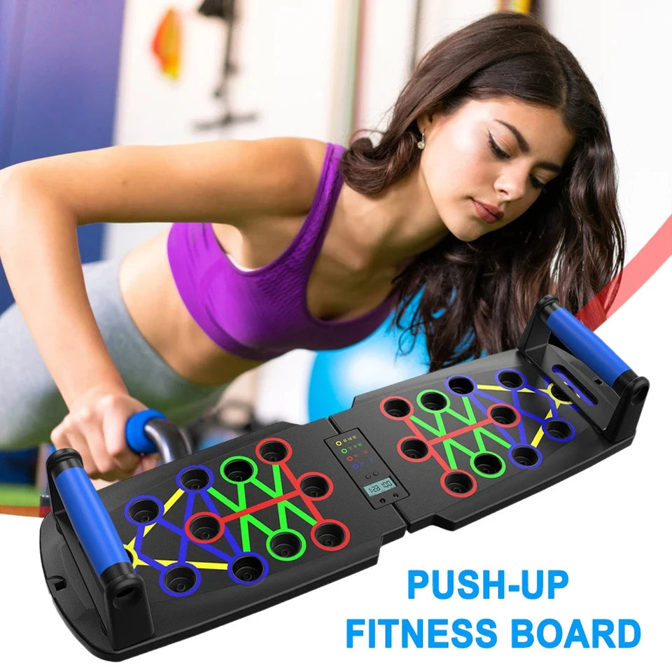 Automatic Count Push Up Board Strength Train Equipment Foldable for Chest Abdomen Arms and Back Train Home Gym Equipment Fitness