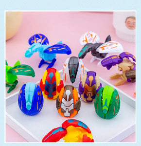 Children Deformed Dinosaur Egg Toy Kid Simulation Dinosaur Deformation Egg Boy Mini Deformed Twisted Egg Kindergarten Small Gift