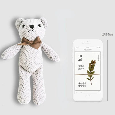 15CM Bear Stuffed Plush Toys Baby Cute Dress Key pendant Pendant Dolls Gifts Birthday Wedding Party Decor 1pcs