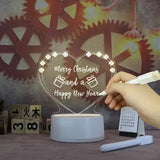 LED Night Light Note Board Message Board With Pen USB Power Decor Night Lamp Gift For Children Girlfriend Decorative Night Lamp