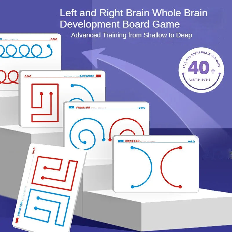 20pcs Left and Right Brain Development Toys, Whole Brain Thinking Training, Fine Motor Training Aids, Gaming Gift