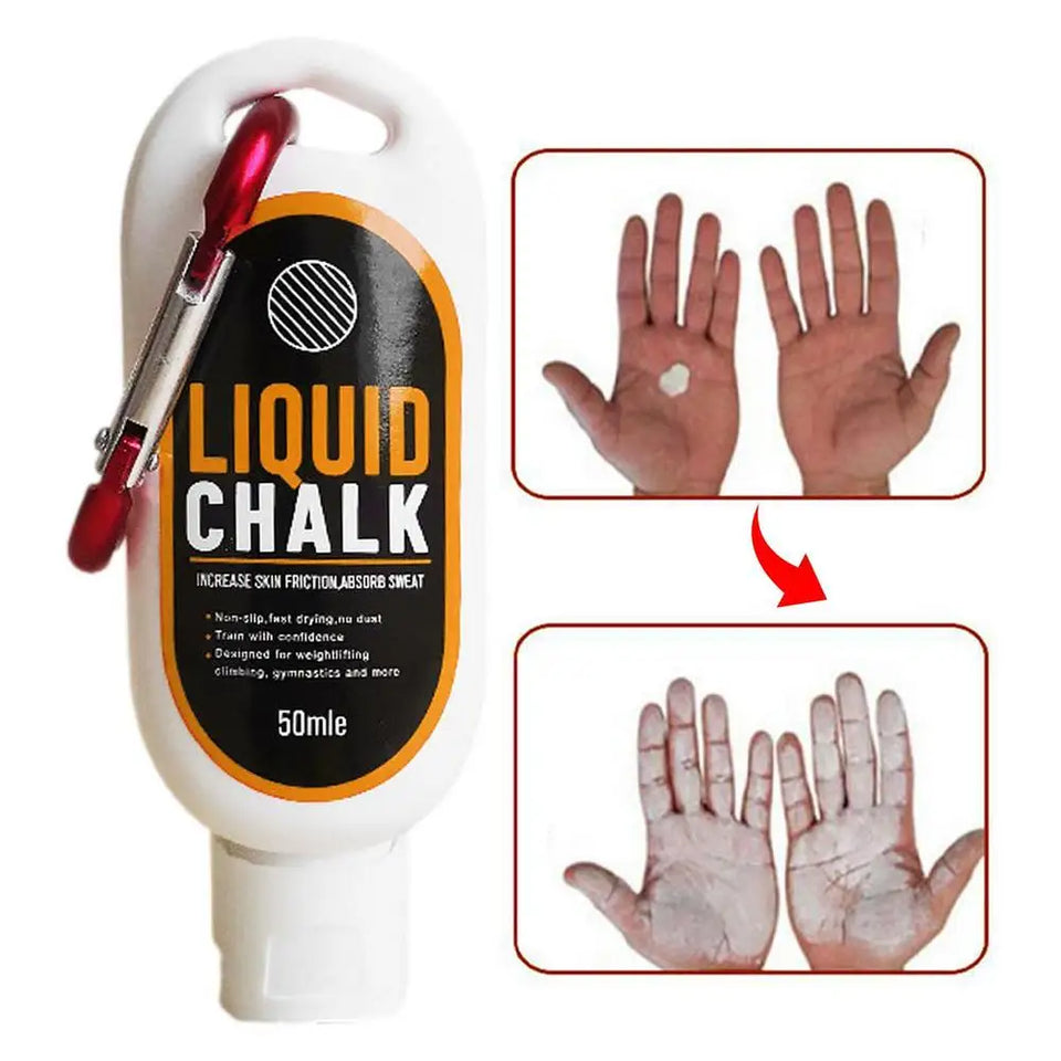 30/50/100ml Sports Liquid Chalk Magnesium Powder Fitness Weight Lifting Non-slip Cream Grip Weight Lifting Climbing Gym Sports