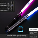 RGB Metal Lightsaber Laser Sword Toys Light Saber 15Color Change Kids Soundfonts Force FX FOC Blaster Toys Jedi Laser Sword Gift