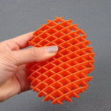 3D Printed Elastic Mesh Worm Big Fidget Toy Stress-Relieving Transforming Worm Toy Sensory Stress Anxiety Relief Gift for ADHD