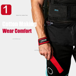 1Pair Weightlifting Wrist Straps Strength Training Adjustable Non-slip Gym Fitness Lifting Strap Wrist Support Grip Band