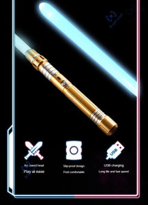 RGB Metal Lightsaber Laser Sword Toys Light Saber 15Color Change Kids Soundfonts Force FX FOC Blaster Toys Jedi Laser Sword Gift