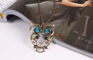 Retro Multi Owl Necklace Animal Pendant Necklaces Women's Fashion Summer Vintage Jewelry Gift Wholesale Gothic Trend 2024