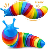 Fidget Slug Toy for children 18cm 3D Colorful Sensory Slug Relieves Fun Decompression Toy Creative Twist Caterpillar Fidget Toys