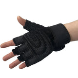 Workout Gloves for Men Women Weight Lifting Half Finger Glove with Wrist Wrap for Gym Sport Training Bicycle Motorcyclist Glove