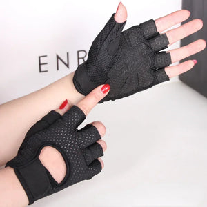 Gym Gloves Women Men Weightlifting Fitness Gloves Fingerless Breathable Non-slip Gel Pad Bodybuilding Training Dumbbells Gloves