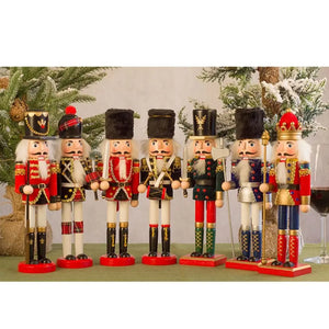 Vintage Christmas Nutcracker Festival Gift King Painted Handcraft Figurine Handicraft Creative Soldier Doll Office Decor