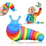 18cm Fidget Slug Decompression Toy Cute Caterpillar Shape Decompressor Office Table Toy Sensory Toy for Children and Adults