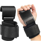 1pc Weight Lifting Hook Grips With Wrist Wraps Hand-Bar Wrist Strap Gym Fitness Hook Weight Strap Pull-Ups Power Lifting Gloves