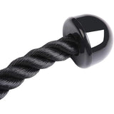 Muscle Training Gym Triceps Rope Cable Attachment 27.6 Inch Rope Black Exercise Body Workout for Home or Gym