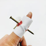 Fake Nail Through Finger Prank Toy Kids Novelty Magic Friend Halloween Scare Trick Joke Toy Practical Fool Jokes Gags