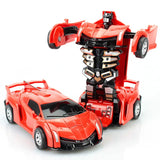 2 In 1 Car Toys One-key Deformation Car Toys Automatic Transformation Robot Model Car Diecasts Toy Boys Gifts Children Toys Gift