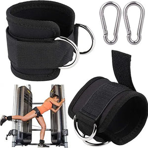 Fitness Ankle Straps Adjustable D-Ring Support Cuffs Gym Leg Strength Workouts Pulley With Buckle Sports Guard Safety Abductors