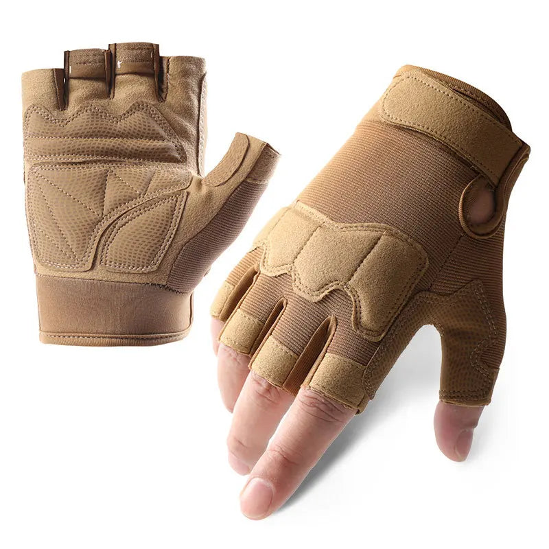 Men Tactical Gloves Half Finger Military Outdoor Riding Weight Lifting Training Protective Gloves Bicycle Exercise Gym Gloves