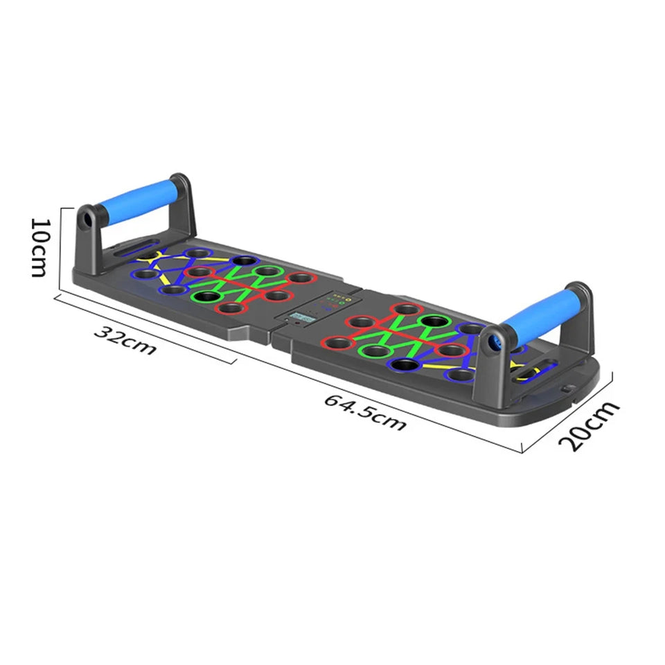 Automatic Count Push Up Board Strength Train Equipment Foldable for Chest Abdomen Arms and Back Train Home Gym Equipment Fitness