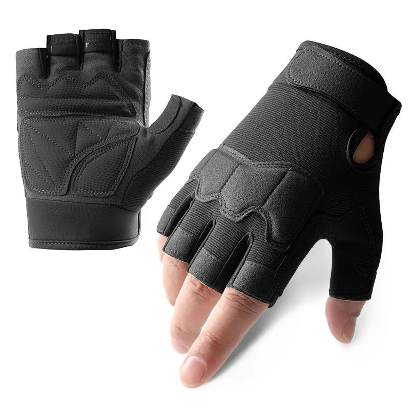 Men Tactical Gloves Half Finger Military Outdoor Riding Weight Lifting Training Protective Gloves Bicycle Exercise Gym Gloves