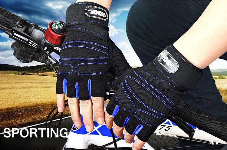 Dumbbell Gloves for Men Women Weightlifting Crossfit Bodybuilding Workout Sport Gym Training Gloves Non-slip Wrist Protector