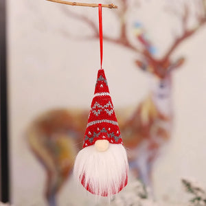 Cloth Doll Christmas Doll Xmas Doll Pendant Playful Christmas Gnomes Plush Santa Doll Xmas Gonk Dwarf Elf Decor