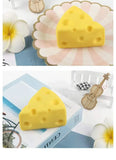 New Cute Transparent Cube Cheese Soft Toy Mochi Dessert Squeeze Party To Sensory Squeeze Pinching Silky Toy Simulation Toy Gift