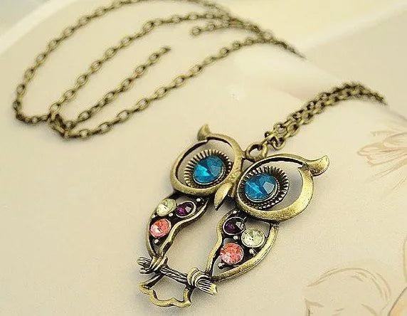 Retro Multi Owl Necklace Animal Pendant Necklaces Women's Fashion Summer Vintage Jewelry Gift Wholesale Gothic Trend 2024