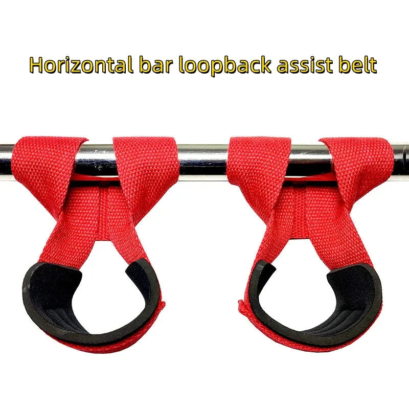 Gym Lifting Straps Barbell Deadlift Booster Belt Fitness Anti-slip Hand Wraps Wrist Straps Fitness Training Auxiliary Belt