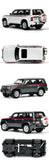 1:64 Scale Nissan Patrol 1998 Y61 Car Model 1:64 Metal Diecast Miniature Ariya X-trail Q50S Q70L QX70S QX60 QX80 Vehicle Toys