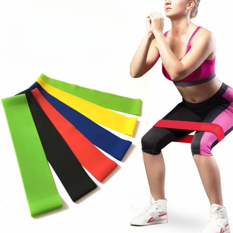 TPE Resistance Bands Fitness Rubber Loop Band Yoga Gym Elastic Strength Pilates Exercise At Home Women Weight Sport Workout