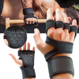 1 Pair Weight Lifting Training Gloves Women Men Fitness Sports Body Building Gymnastics Grips Gym Hand Palm Protector Gloves