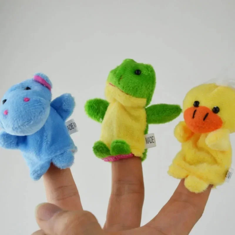 Creative Finger Puppets Cloth Doll Baby Hand Cartoon Educational Animal Cute Toy Cartoon Animal Toy Puppets Story Party Toys