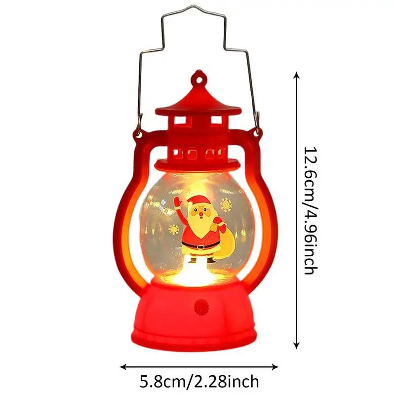 1PC Retro Kerosene Night Light Christmas Decorative Hanging Lantern Fairy Small Oil Lamp For New Year Navidad Home Decoration