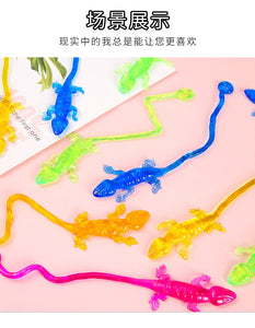 Cute Animal Gecko Sticky Stretchable Sticky Toys Kids Birthday Gifts Party Favors Guest Gifts School Goodie Filler