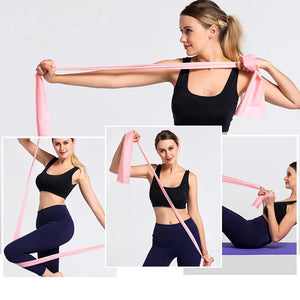 Yoga Sport Resistance Bands Pilates Training Fitness Exercise Home Gym Elastic Band Natural Rubber Latex Yoga Accessories