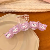 2024 New Sanrio Cinnamoroll Kuromi My Melody Hair Accessories Crab Hair Clip Shark Clip Vintash Hair Ring Hair Accessories Gifts