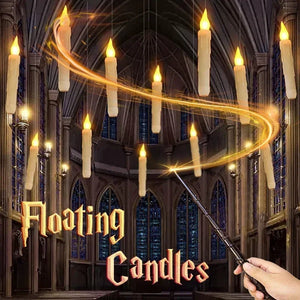 12pcs LED Floating Candles Light With Magic Wand Electronic Flameless Candle For Wedding Party Christmas Decoration Navidad