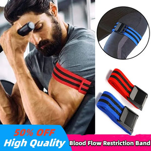 Fitness Gym Equipment Training Occlusion Bands Bodybuilding Weightlifting Arm Leg Muscle Growth Blood Flow Restriction Bands