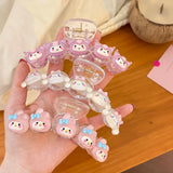 2024 New Sanrio Cinnamoroll Kuromi My Melody Hair Accessories Crab Hair Clip Shark Clip Vintash Hair Ring Hair Accessories Gifts