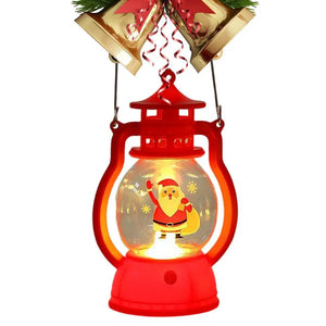 1PC Retro Kerosene Night Light Christmas Decorative Hanging Lantern Fairy Small Oil Lamp For New Year Navidad Home Decoration