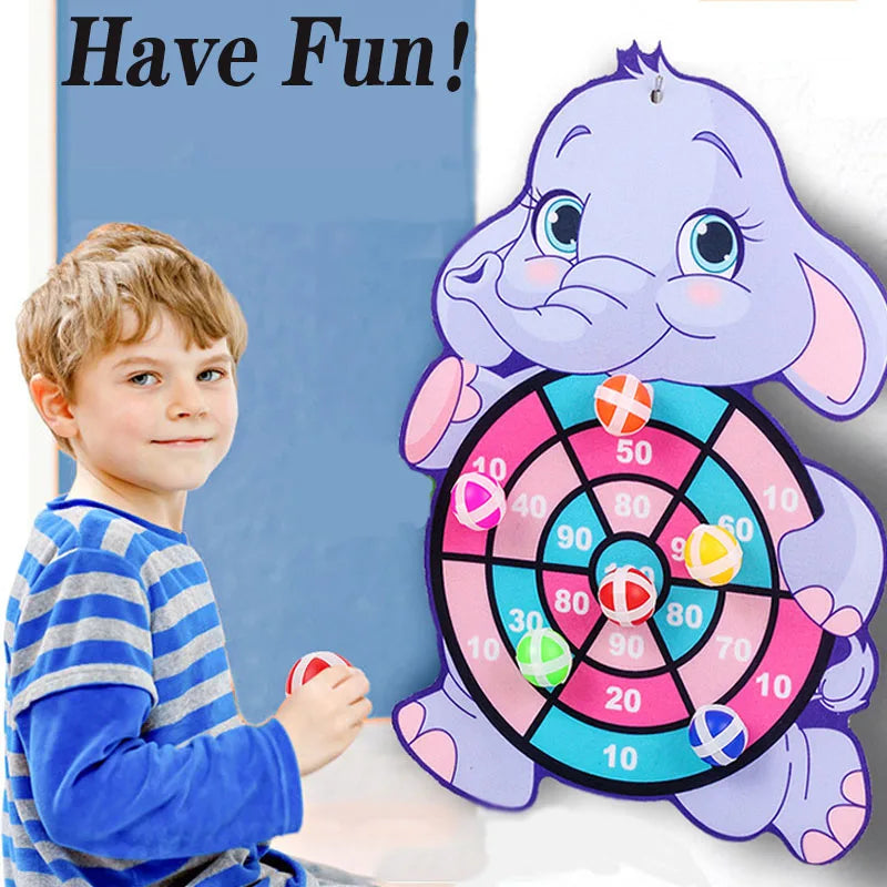 Montessori Dart Board Target Sports Game Toys For Children 4 To 6 Years Old Outdoor Toy Child Indoor Girls Sticky Ball Boys Gift