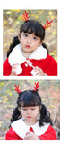 Christmas Headband Reindeer Antlers Horn Flower Hair Band Clasp Headwear for Kids Adult New Year Navidad Party Halloween Cosplay