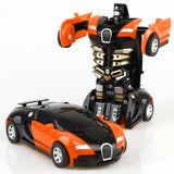 2 In 1 Car Toys One-key Deformation Car Toys Automatic Transformation Robot Model Car Diecasts Toy Boys Gifts Children Toys Gift