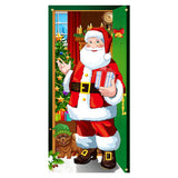 Christmas Door Christmas Door Cover Dog Xmas Tree Gift Decor Outdoor Photo Door Curtain Creative Christmas Hanging Cloth Blanket