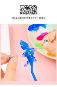 Cute Animal Gecko Sticky Stretchable Sticky Toys Kids Birthday Gifts Party Favors Guest Gifts School Goodie Filler