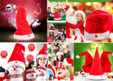 Electric Christmas Hat Musical Dance Christmas Claus Hat Electric Swing Christmas Hat Singing Rocking Children Xmas Hat