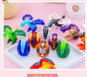 Children Deformed Dinosaur Egg Toy Kid Simulation Dinosaur Deformation Egg Boy Mini Deformed Twisted Egg Kindergarten Small Gift